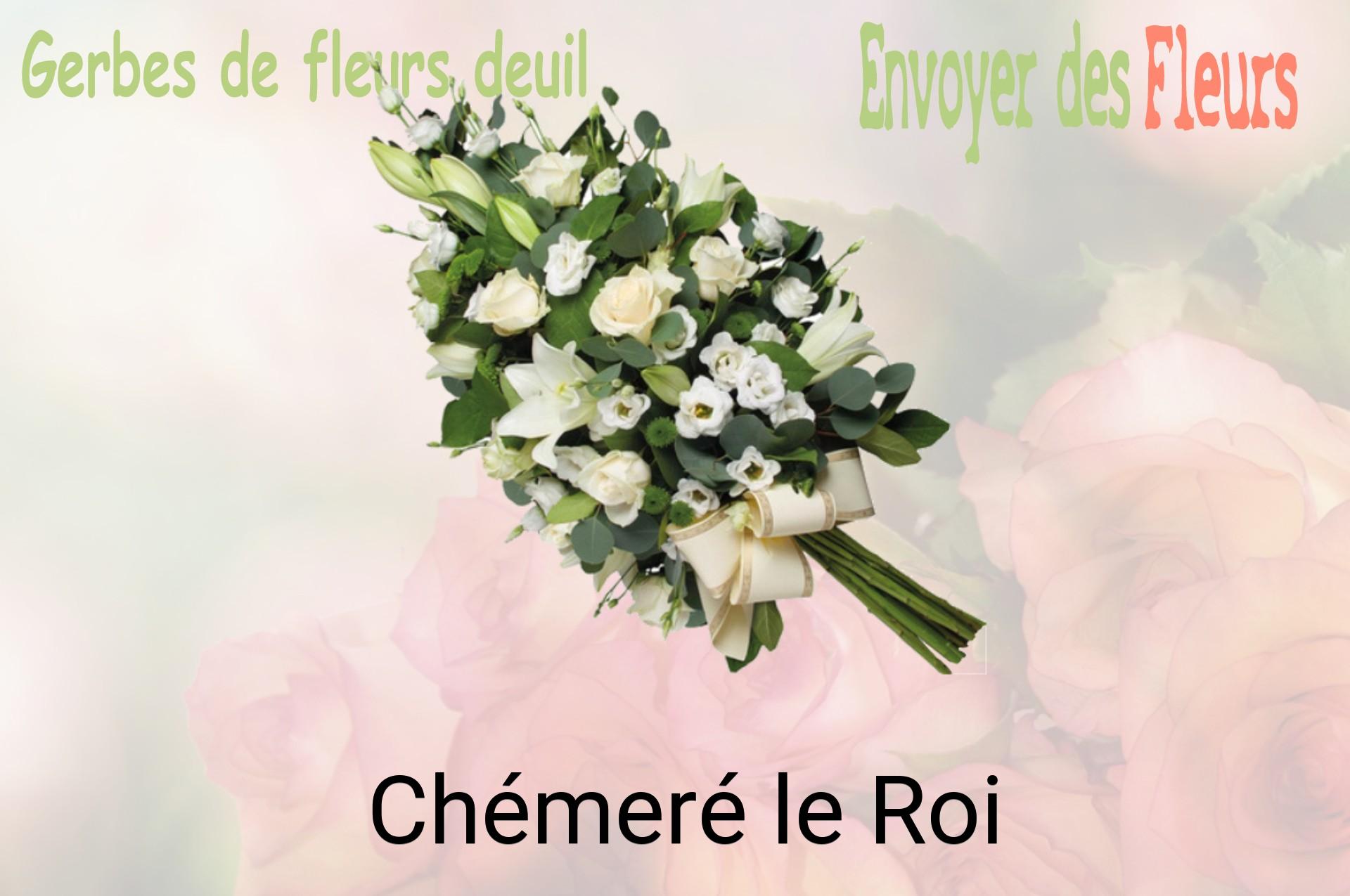 Gerbe de fleurs de deuil livrée à Chémeré-le-Roi